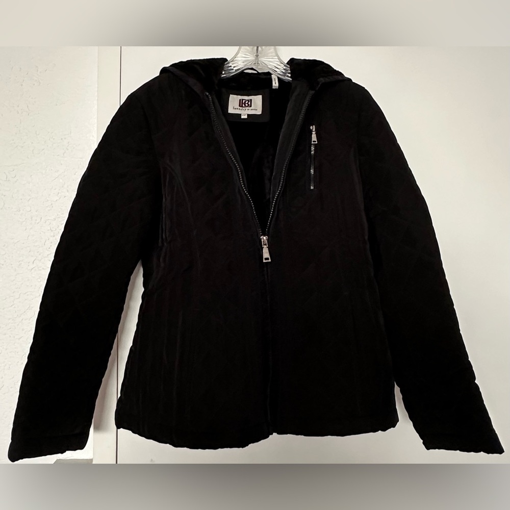 Laundry by Design Black Quilted Jacket, XS/P